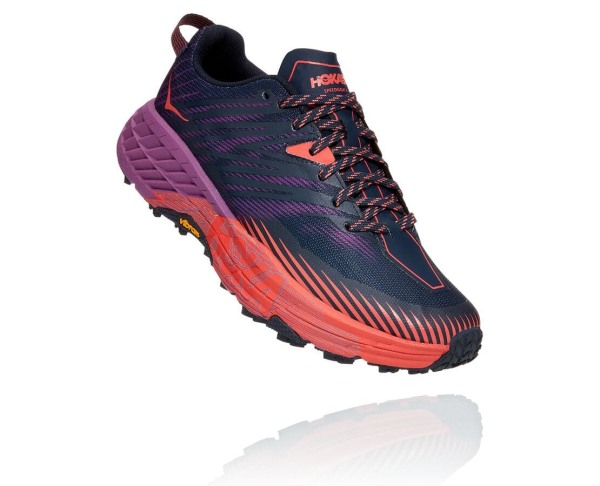 Hoka One One Speedgoat 4 Womens UK - Coral Trail Running Shoes - QVXKC7841